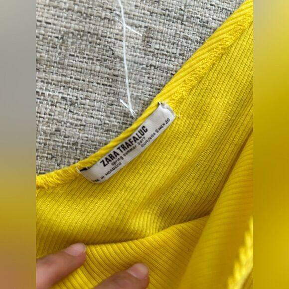 Zara Trafaluc Yellow Front Cross Bodysuit - Picture 11 of 14